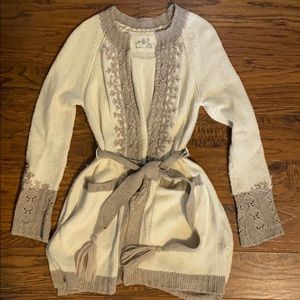 Anthropologie Angel of the North Sweater